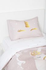 סט מצעים יחיד 90/200 דגם GOLD UNICORN