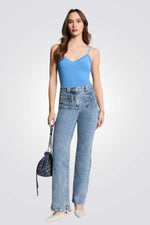 גופייה כחולה לנשים