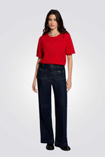 טישירט לנשים עם עיטור רקמה | מורגן
