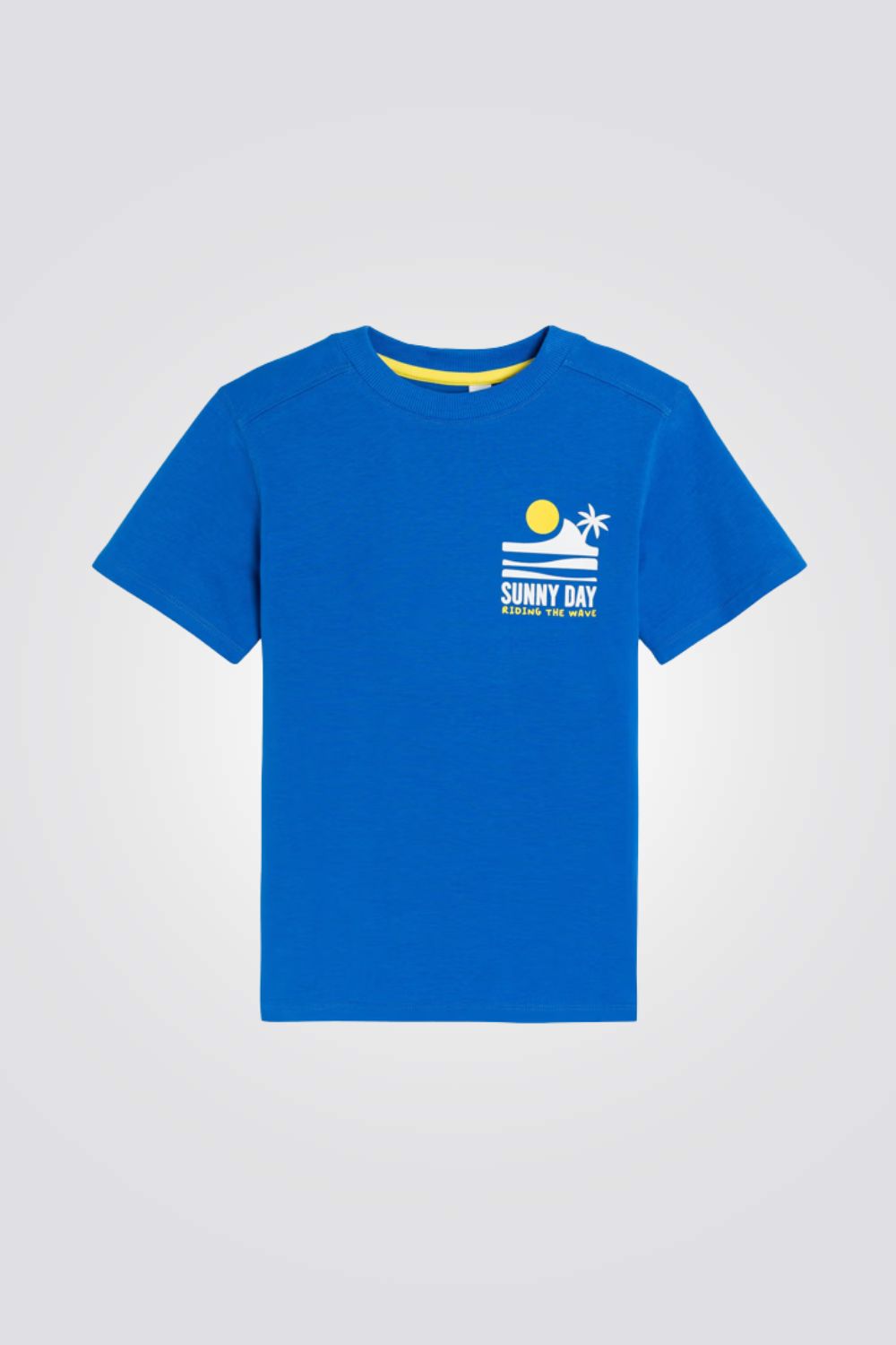 טישירט קצרה עם סלוגן לילדים 