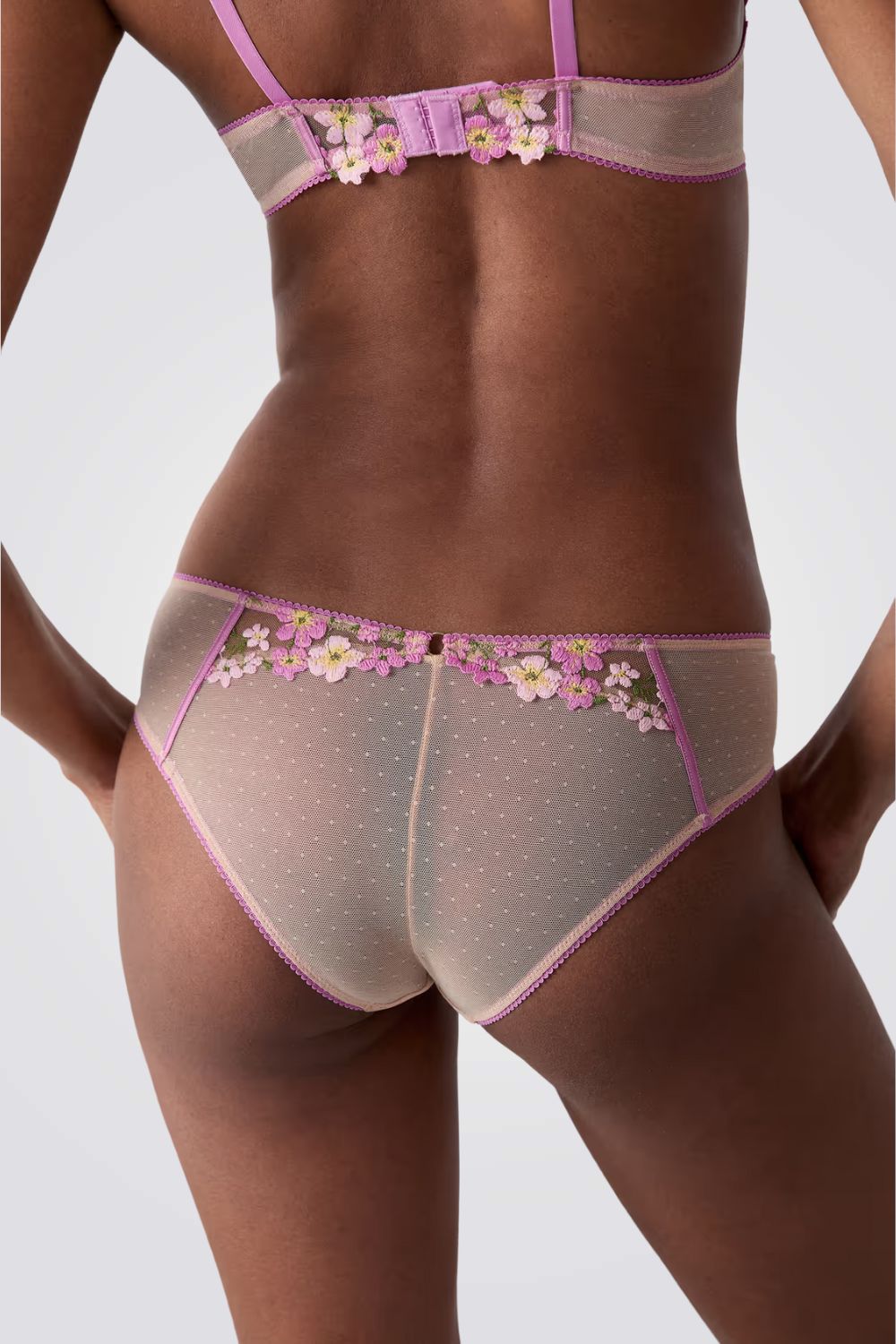 תחתוני היפסטר טול רקום DOUCEUR לנשים