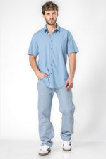 חולצה מכופתרת שרוולים קצרים