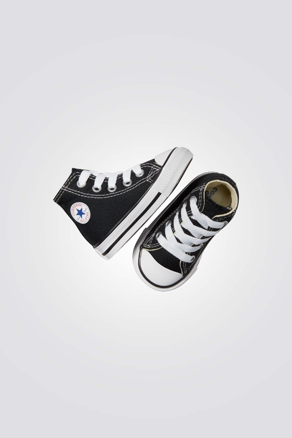 סניקרס גבוהות לתינוקות בצבע שחור | קונברס