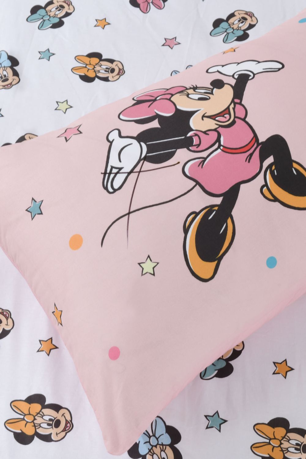 סט מצעים מיטה וחצי 120/200 ס"מ MINNIE star | דיסני
