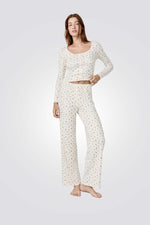 מכנסי פיג'מה פרחוניים BETHANY לנשים | איתם