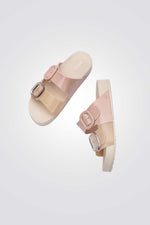 כפכפים COZY בצבע בז'/ורוד