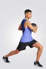 מכנסי ספורט קצרים לגברים בצבע שחור