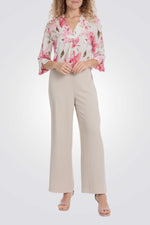 חולצה רחבה הדפס פרחוני