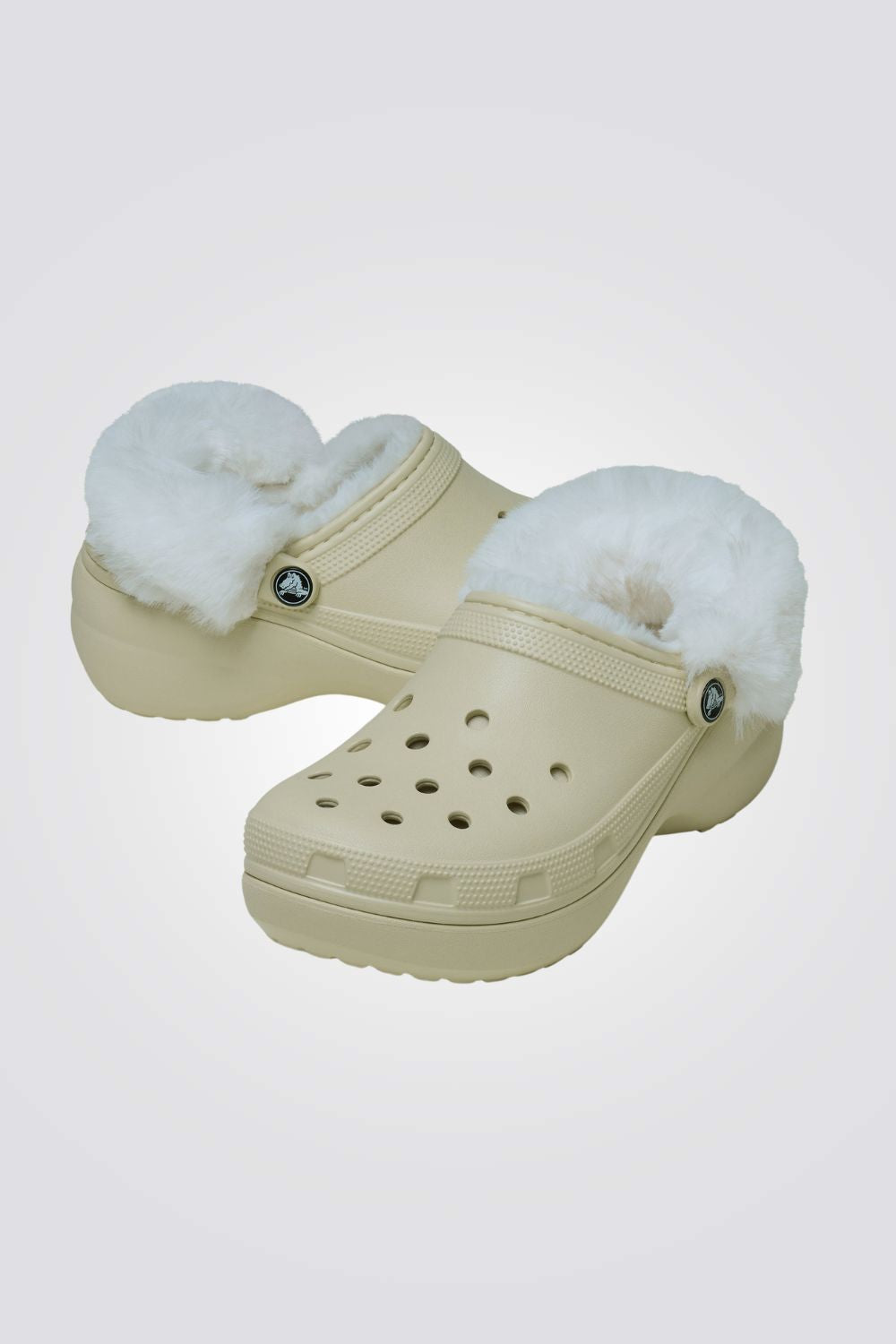 כפכפי פלטפורמה פרוותיים לנשים Classic Platform Fuzz Lined Clog | קרוקס