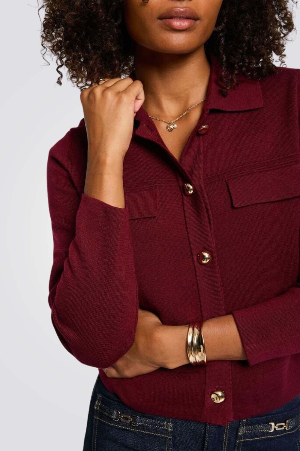 קרדיגן עם שרוולים ארוכים לנשים | מורגן 