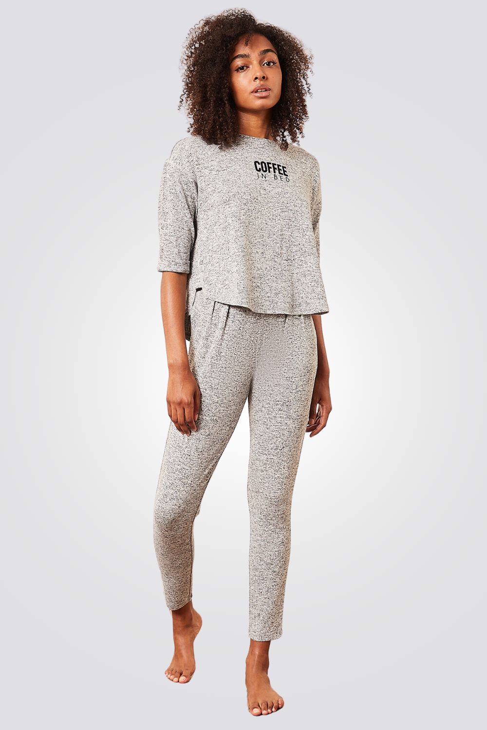 חולצת פיג'מה CAMILA בצבע אפור