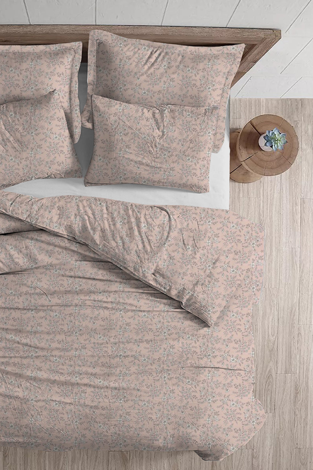 סט מצעים זוגי פלנל דגם ביאנקה 160/200 ס"מ