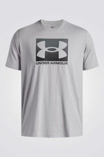 טישרט לוגו UNDER ARMOUR אפורה | אנדר ארמור