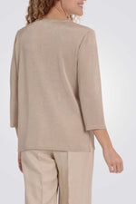 קרדיגן בצבע בז' דיטיילס מטאלי