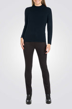 סריג בייסיק צווארון גבוה נייבי