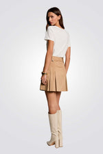 טישירט הדפס ANIMAL בחזית בצבע לבן