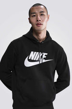 סווטשירט בצבע שחור לגברים | נייקי