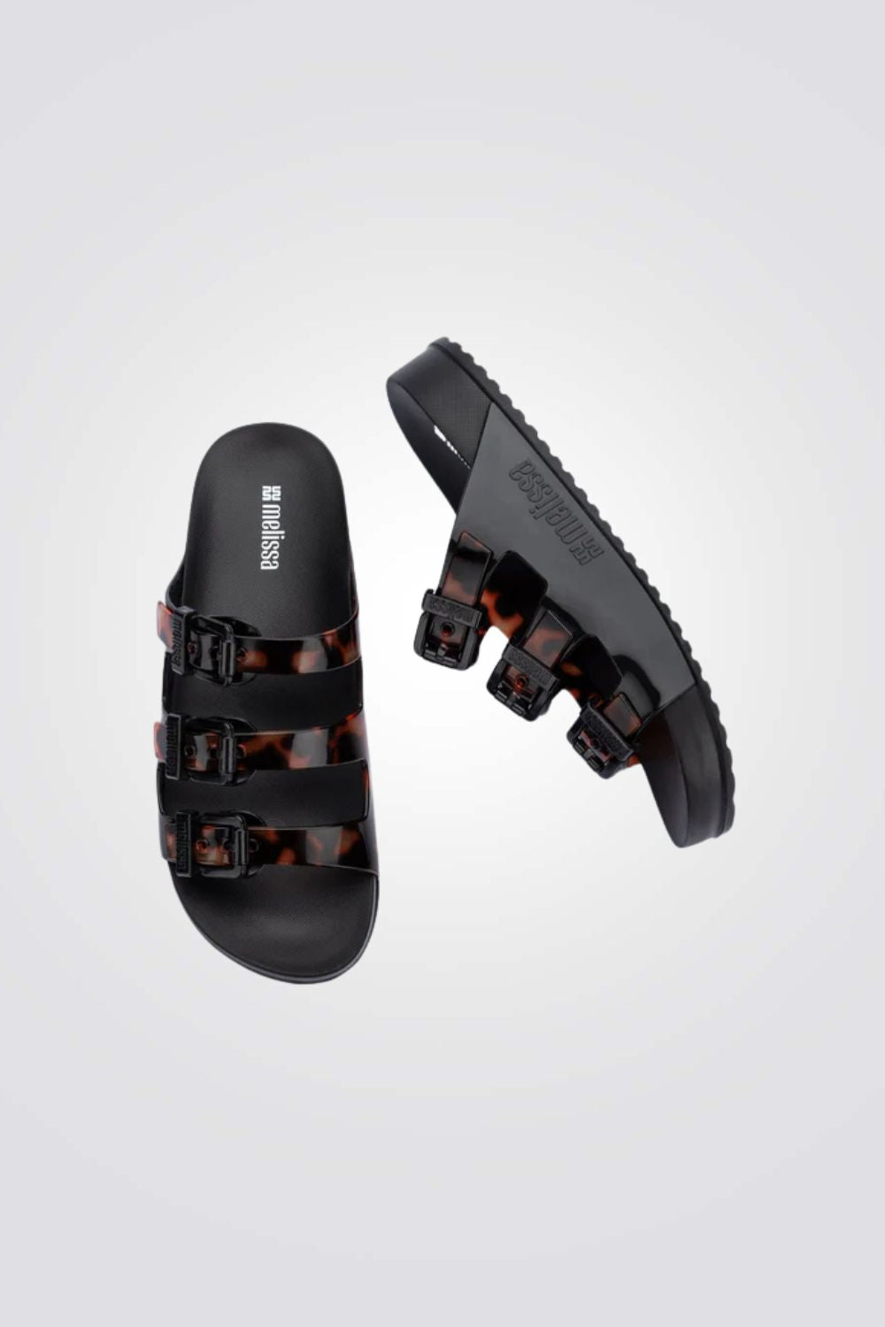 כפכפים COZY STRIPES בצבעי שחור/מנומר