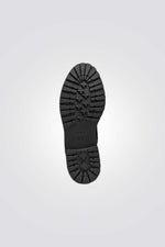 מגפון עור לנשים בצבע שחור | ג'יאוקס