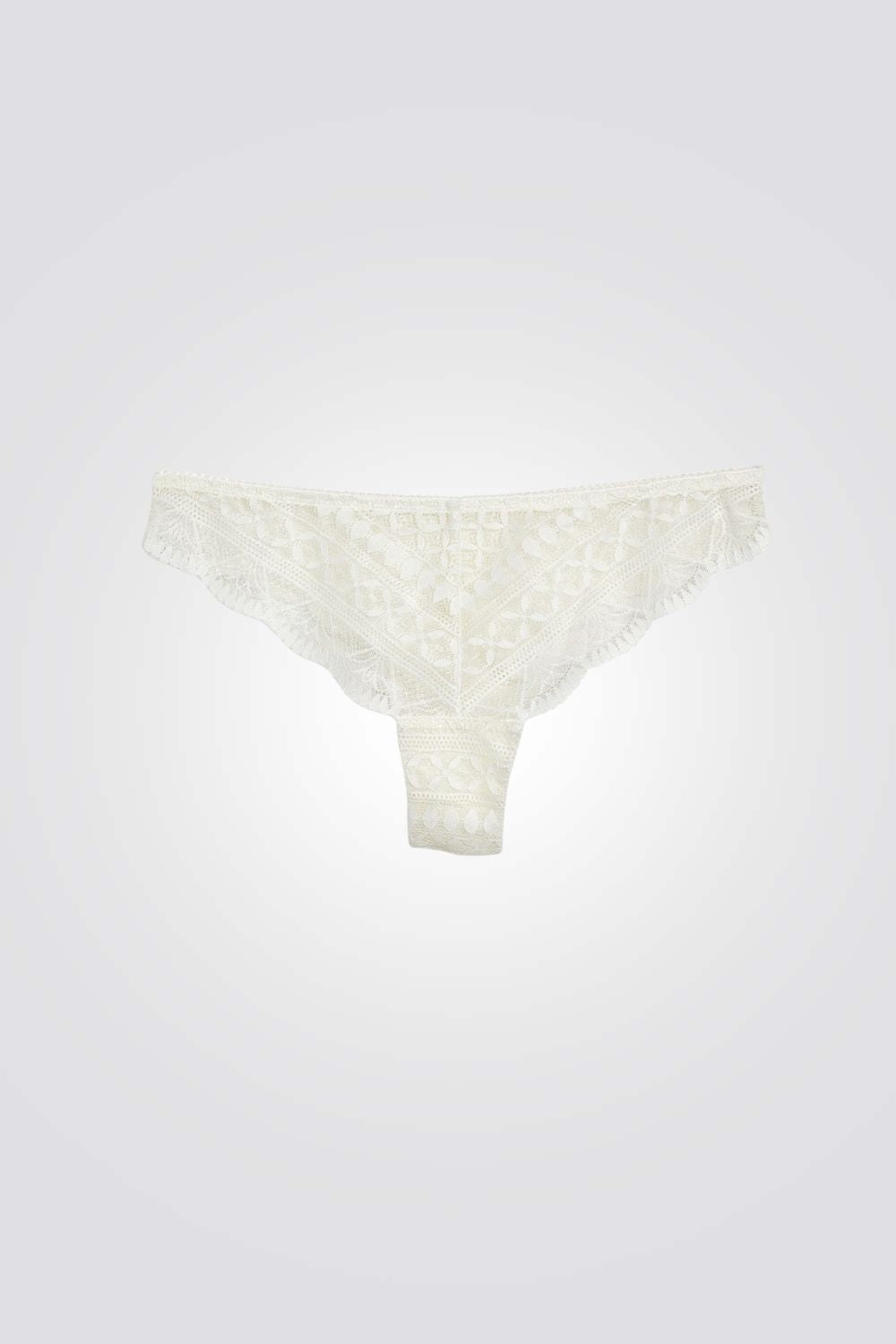 תחתוני טנגה תחרה IDOLE בצבע קרם