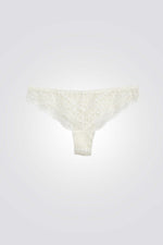 תחתוני טנגה תחרה IDOLE בצבע קרם