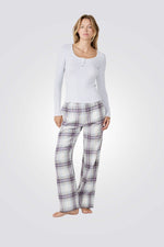 מכנסי פיג'מה משובצים LUNNA לנשים | איתם