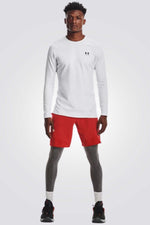 חולצת אימון ארוכה לגברים בצבע לבן