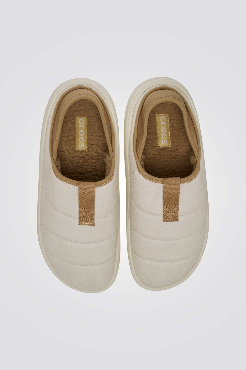 כפכפי זמש טבעוני עם פרווה Classic Vegan Suede Moc | קרוקס