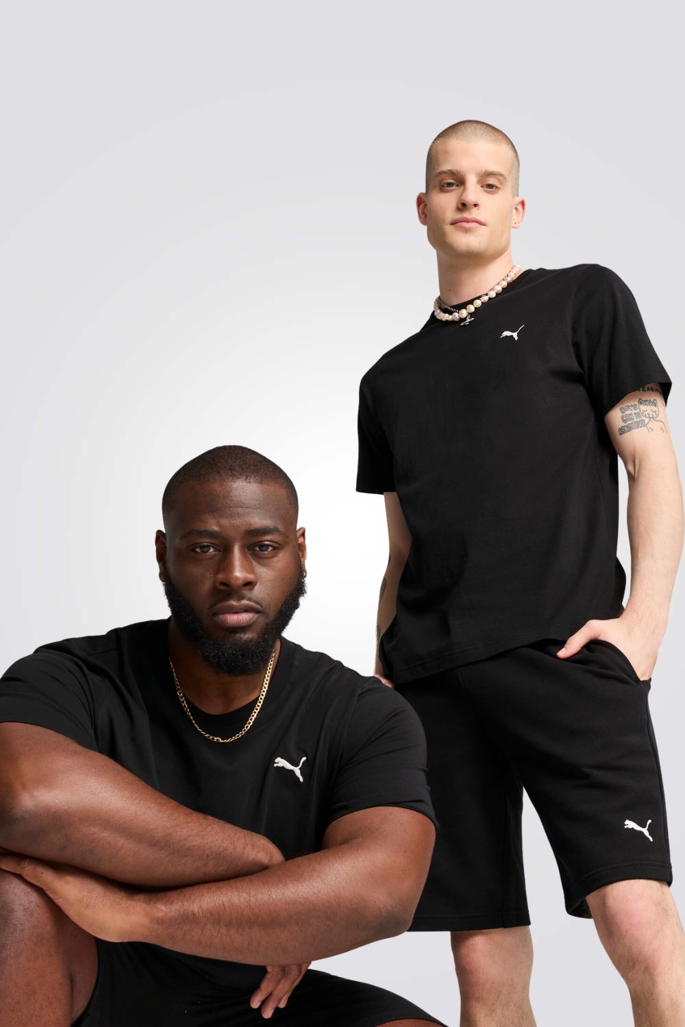 טישירט קצרה עם סמל המותג לגברים | פומה