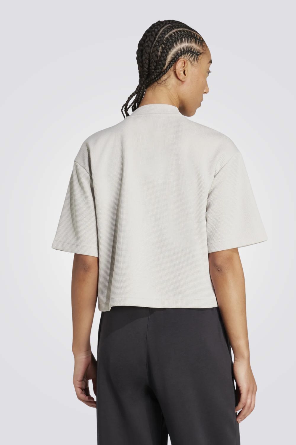 טישירט קצרה בטקסטורת וואפל | אדידס 