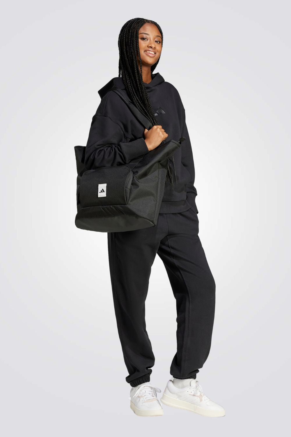 סווטשירט French Terry Loose בצבע שחור