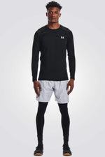 חולצת אימון ארוכה לגברים בצבע שחור