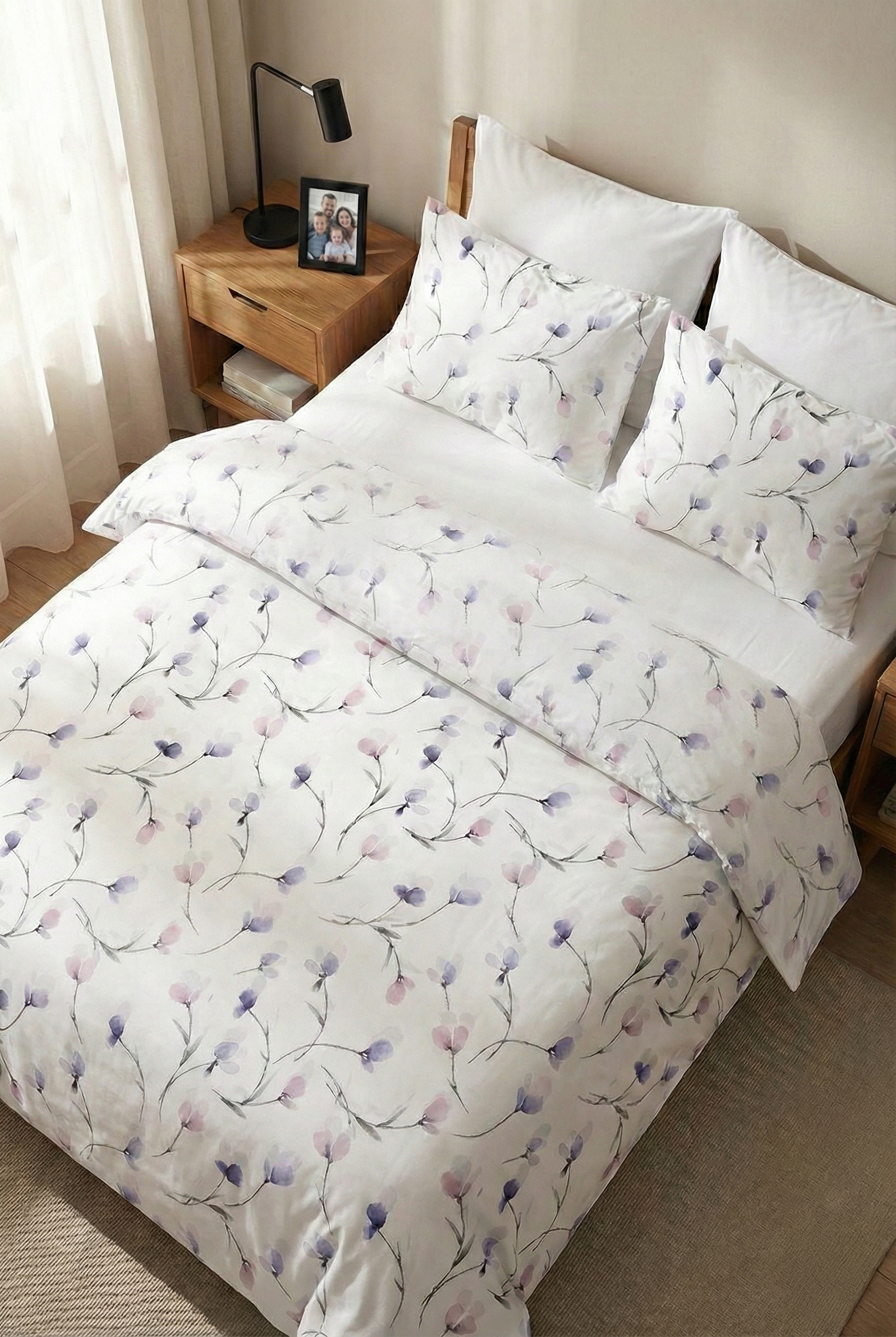 סט מצעים פלנל כותנה יחיד דגם מאי 90/200 ס"מ | פרייבט קולקשיין