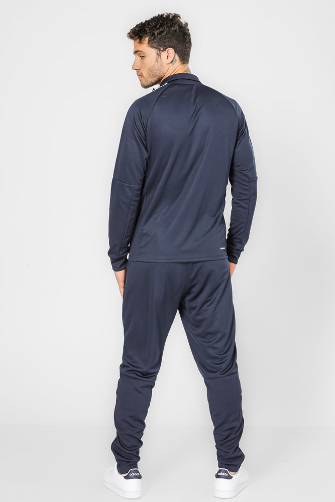 חליפת אימון לגברים AEROREADY SERENO CUT 3-STRIPES בצבע נייבי ולבן