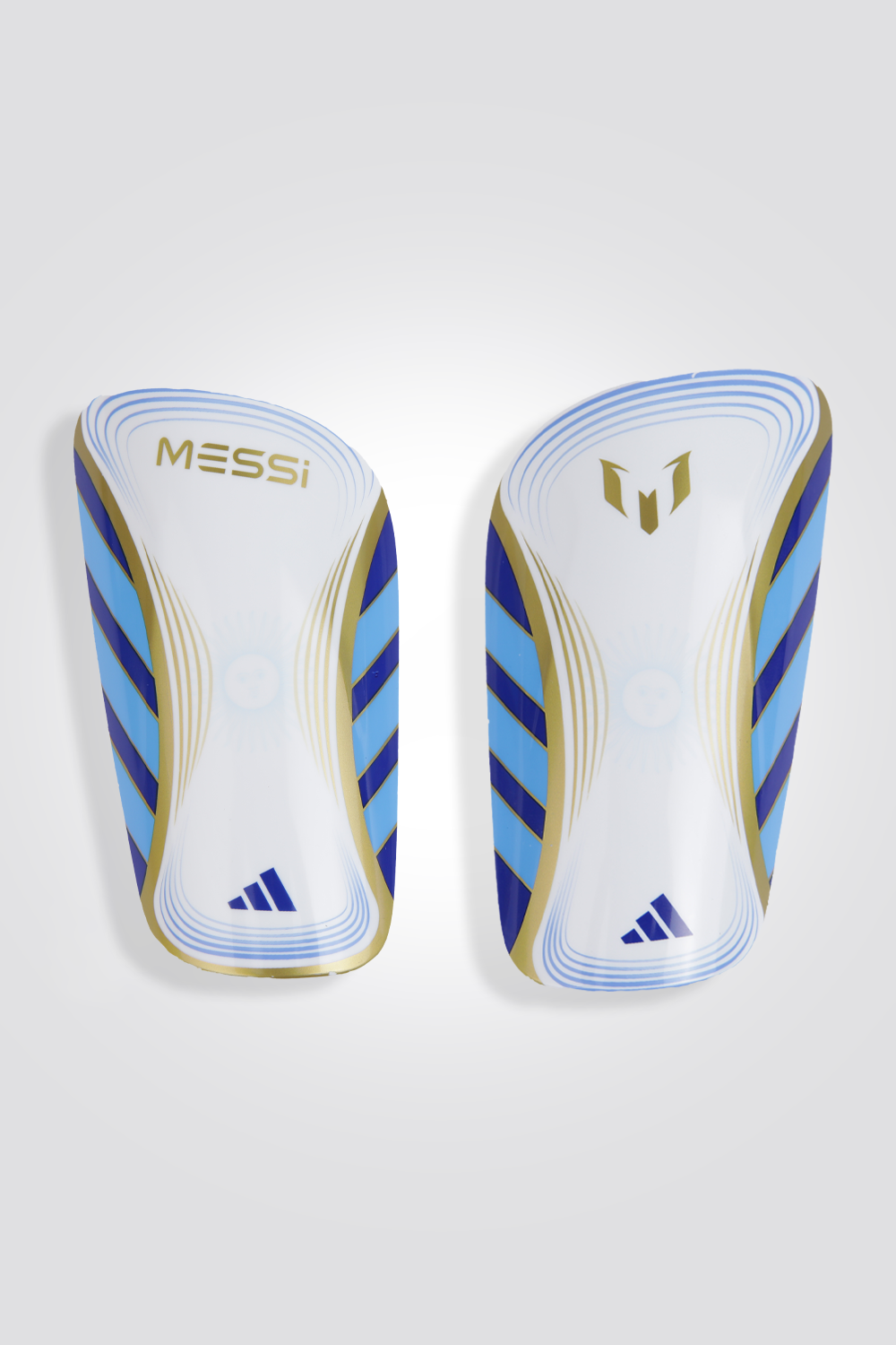 מגני שוקיים לילדים MESSI CLUB SHIN בצבע כחול ולבן