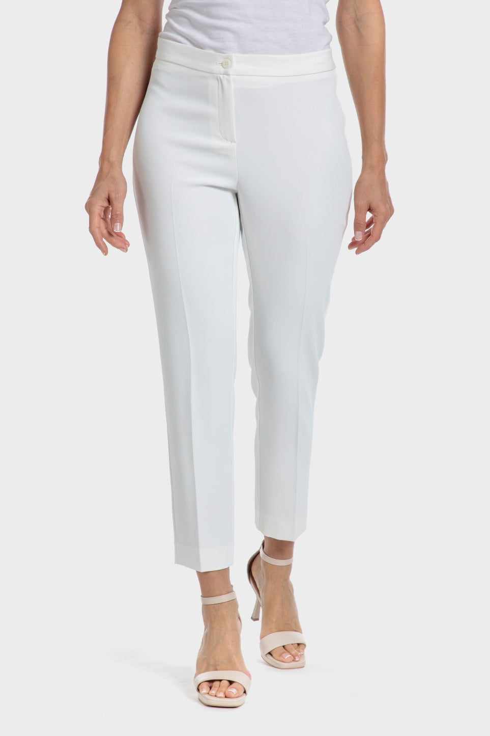 מכנסי אלגנט בצבע לבן
