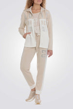 סווטשירט קפוצ'ון עם רוכסן