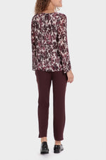 חולצת פליסה בהדפס פרחוני