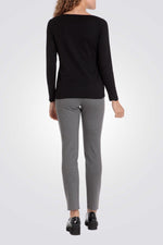 טישירט צווארון עגול מעוטר