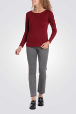 טישירט צווארון עגול מעוטר