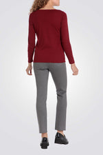 טישירט צווארון עגול מעוטר