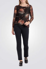 חולצה בהדפס פרחוני 