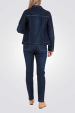 ג'קט ג'ינס בצבע כחול כהה