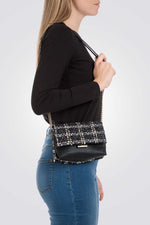 תיק צד טוויד לנשים
