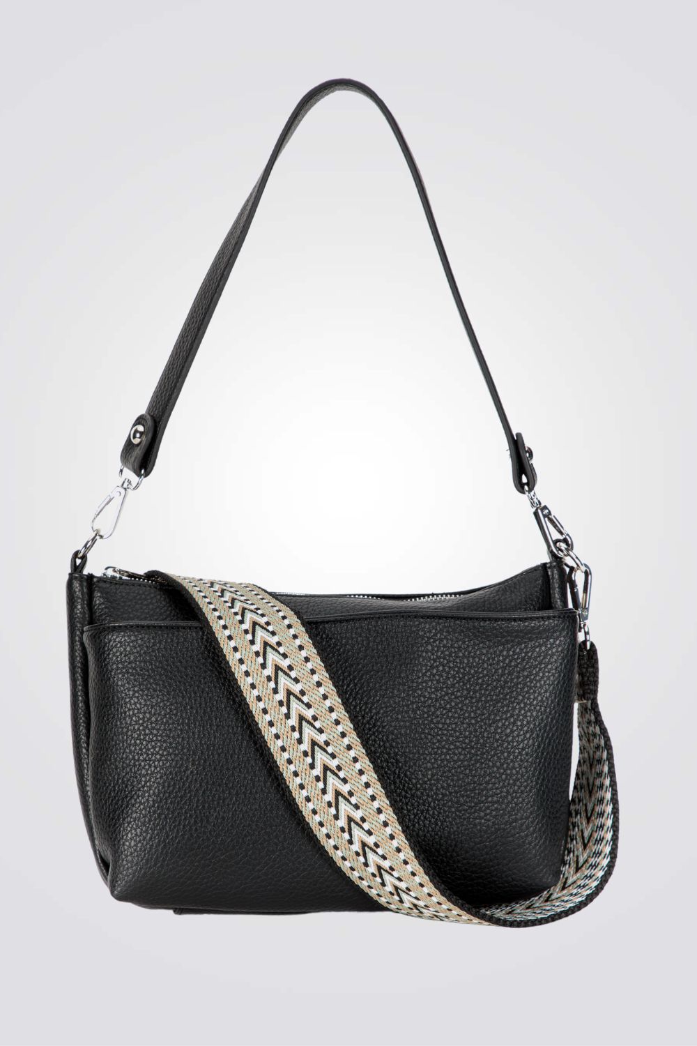 תיק צד לנשים בצבע שחור