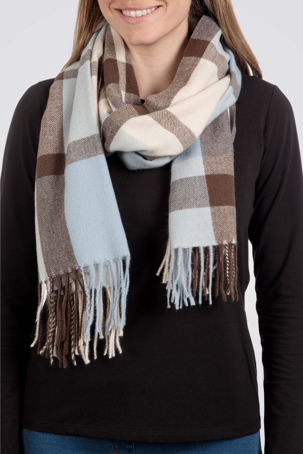 צעיף משבצות לנשים