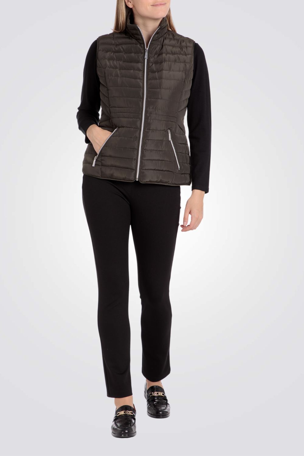 ווסט ניילון בצבע ירוק כהה