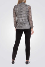 מכנסי טייץ פוש-אפ  בצבע שחור