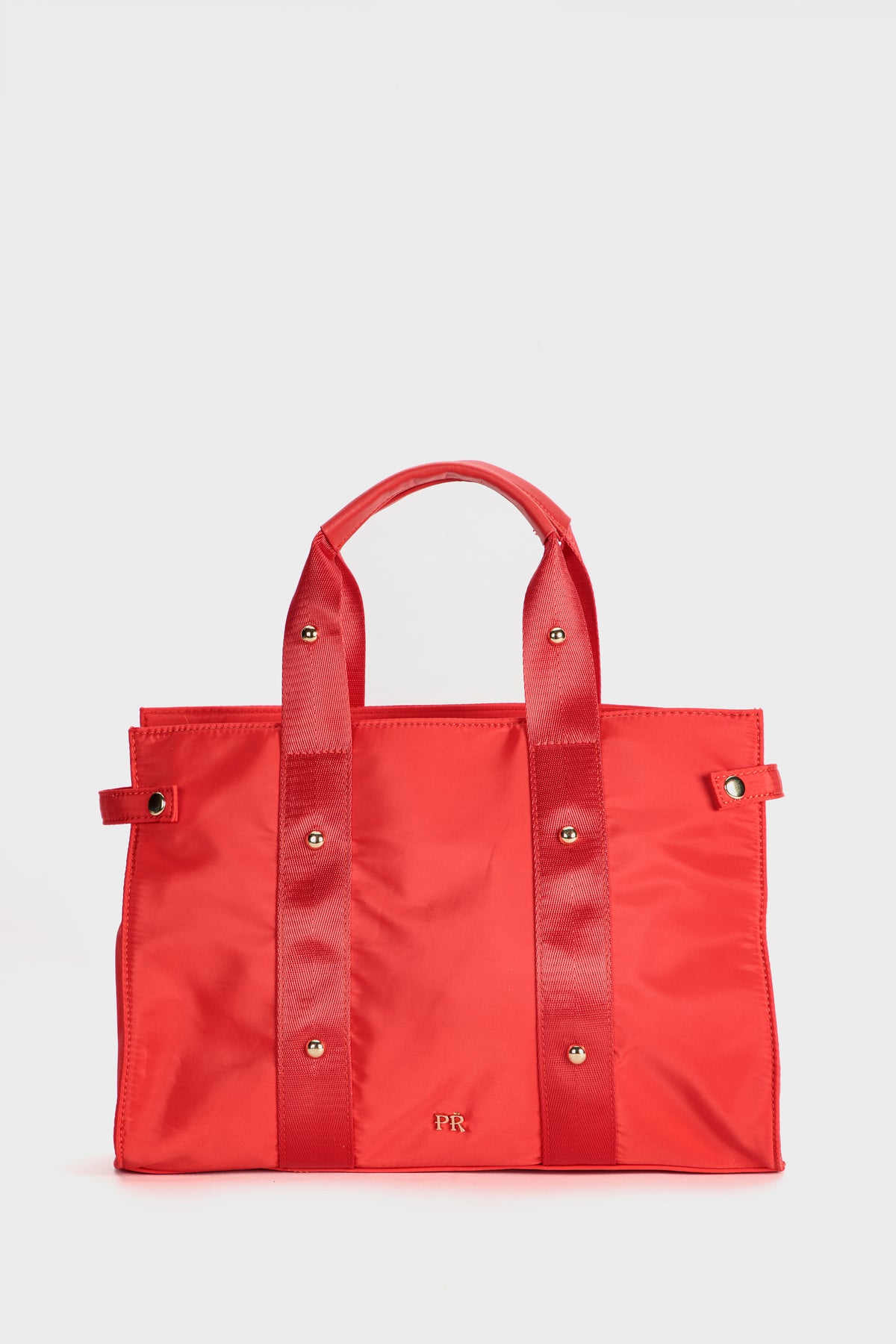 תיק יד מניילון אדום קורל