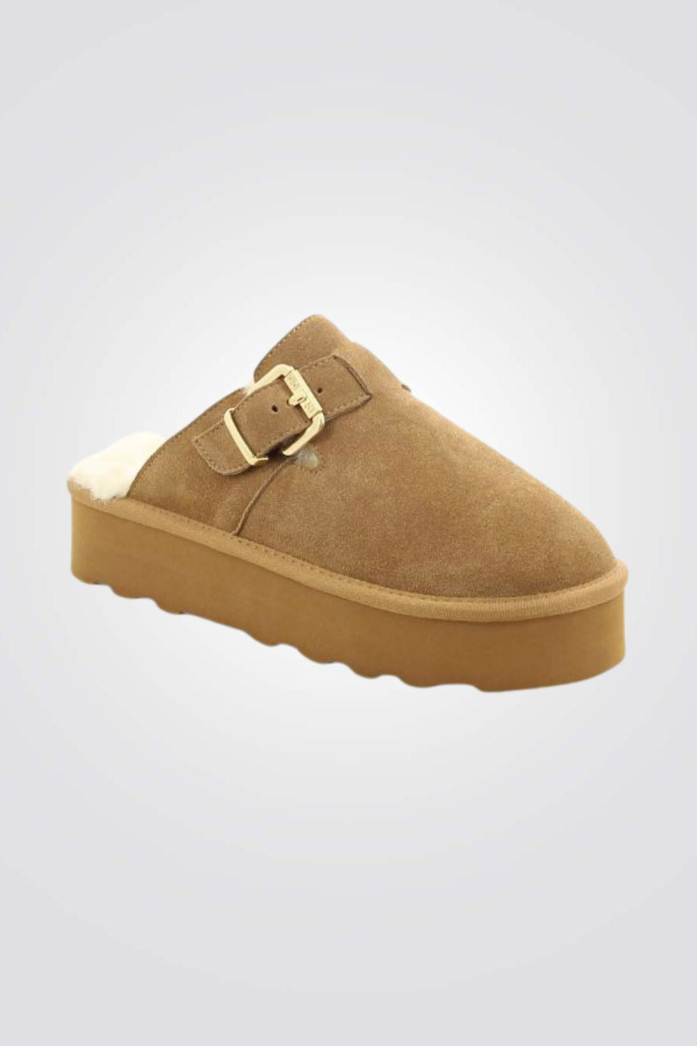 כפכפי זמש לנשים בצבע כאמל